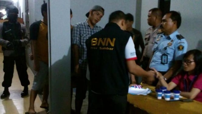 BNN Sumbar razia narkoba di Lapas Muara Padang