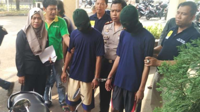 Komplotan begal yang diringkus di Cipayung, Jakarta Timur(17/3/2016)