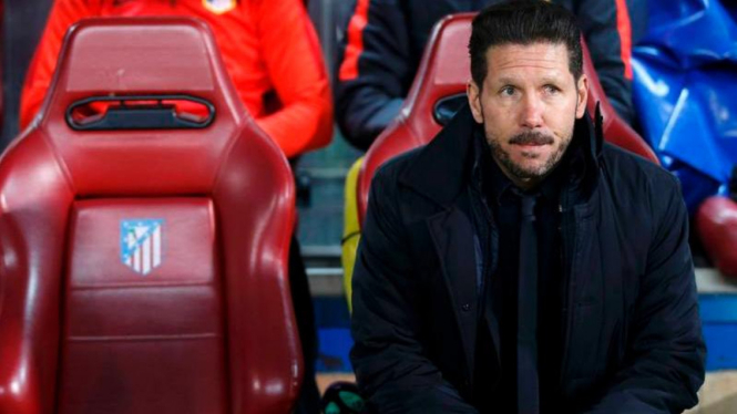 Pelatih Atletico Madrid, Diego Simeone.