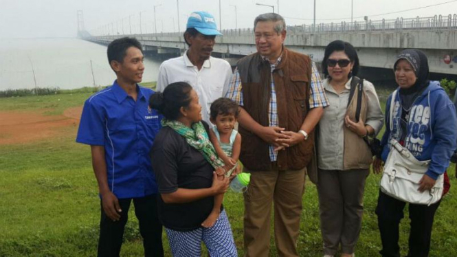 Presiden RI ke-6 Susilo Bambang Yudhoyono di Jembata Suramadu