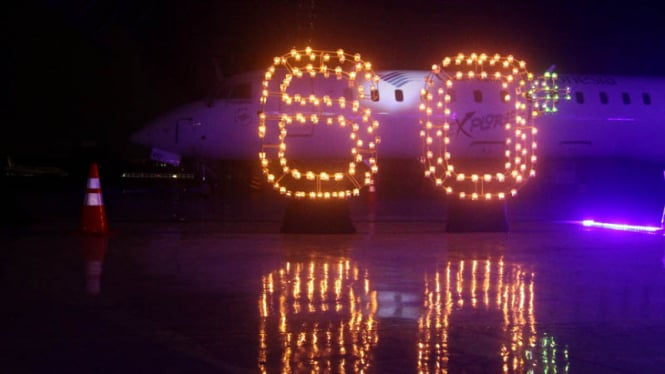 Earth Hour di Hanggar Pesawat