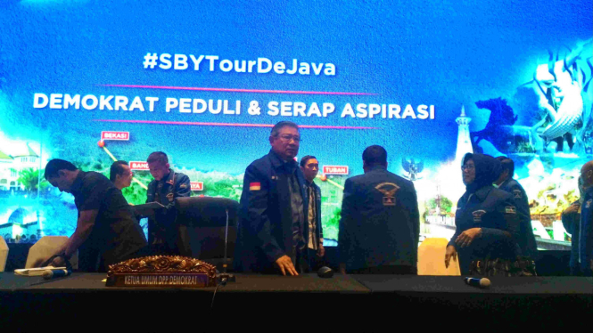 Tour de Java Ketua Umum Partai Demokrat Susilo Bambang Yudhoyono.