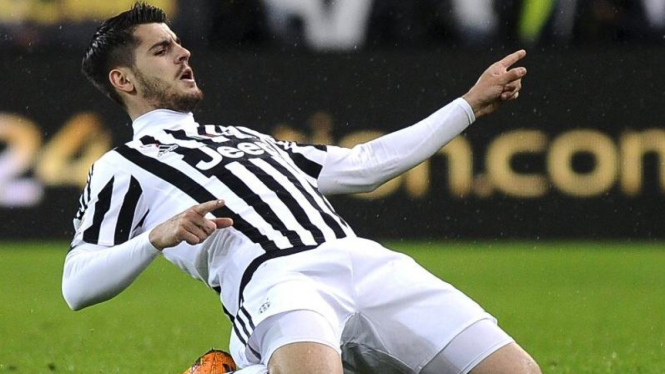 Penyerang Juventus, Alvaro Morata.