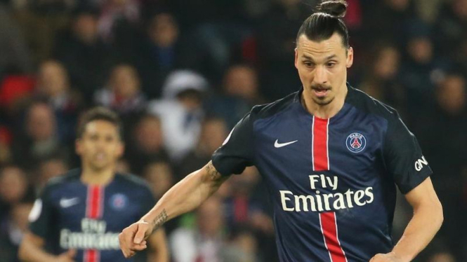Mantan penyerang Paris Saint-Germain (PSG), Zlatan Ibrahimovic.