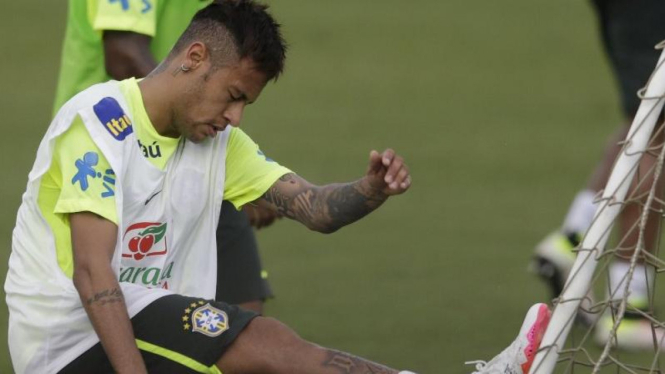 Penyerang Timnas Brasil, Neymar.