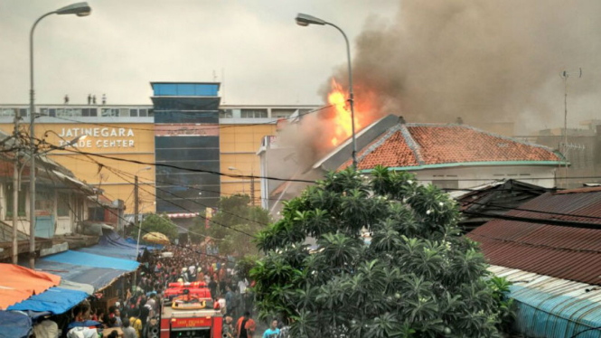 Kebakaran di Balimester, Jatinegara, Jakarta Timur.