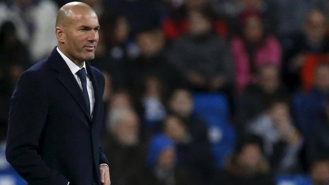 Pelatih Real Madrid, Zinedine Zidane.