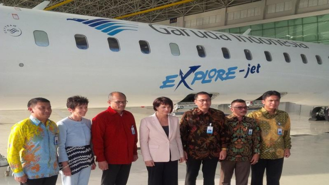 Wapres Swiss berkunjung ke PT Garuda Maintenance Facility (GMF) AeroAsia