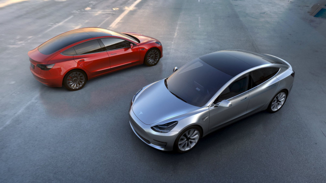 Mobil listrik Tesla Model 3