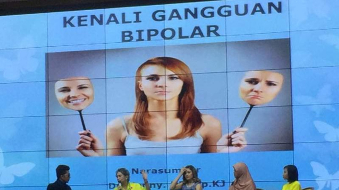 Talkshow tentang bipolar di Jakarta, Sabtu, 2 April 2016.
