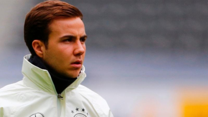 Gelandang Timnas Jerman, Mario Goetze.