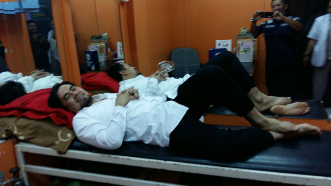 Saipul Jamil menjalani tes kesehatan di Polres Jakut