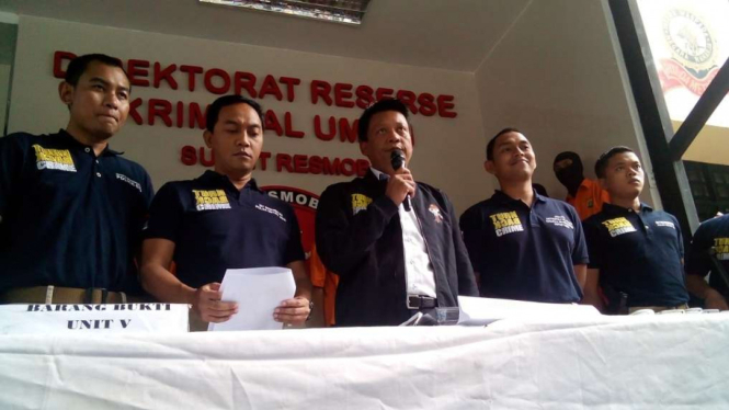 Komisaris Besar Polisi Krishna Murti dan jajarannya di Polda Metro Jaya