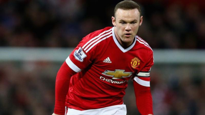 Penyerang Manchester United, Wayne Rooney.