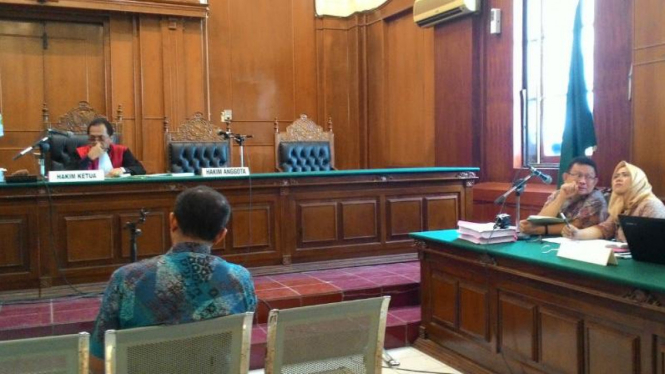 Sidang praperadilan La Nyalla Mattalitti di Pengadilan Negeri Surabaya pada Kamis, 7 April 2016.