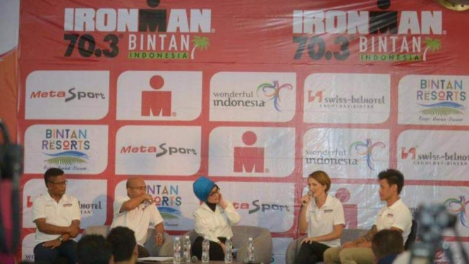 Jumpa pers Ironman 70.3 di Jakarta