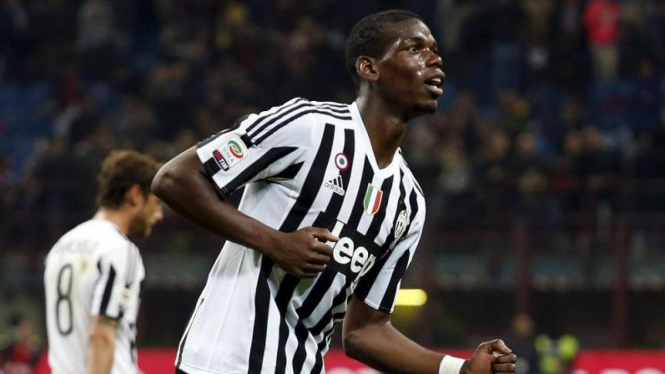 Gelandang Juventus, Paul Pogba.