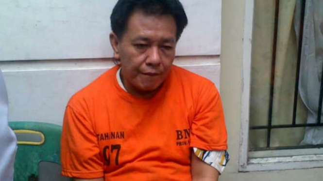 Seorang narapidana TG diduga mengendalikan narkoba dari Lapas Lubukpakam, Sumatera Utara, Senin, 11 April 2016.