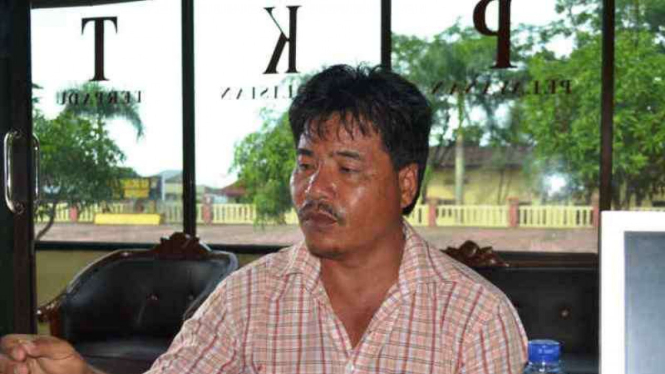 Agusman Lahagu Alias Ama Tety (45 tahun), tersangka pembunuh petugas pajak.
