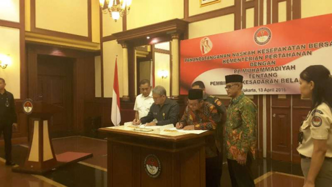 Kementerian Pertahanan dan Pimpinan Pusat Muhammadiyah tandatangani MoU