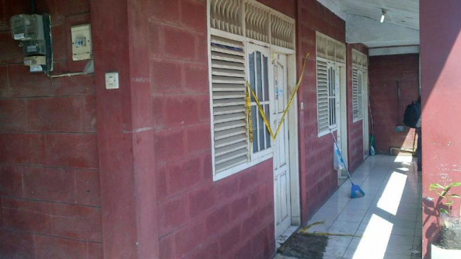 Rumah kontrakan di Kampung Telaga Sari, Cikupa, Tangerang, lokasi mutilasi.