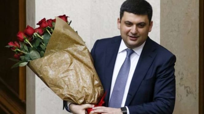 Perdana Menteri Ukraina Volodymyr Groysman saat baru terpilih.