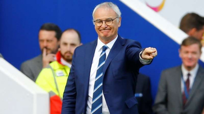 Manajer Leicester City, Claudio Ranieri.