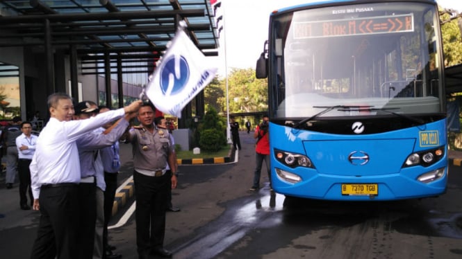 Ratusan bus baru TransJakarta diluncurkan