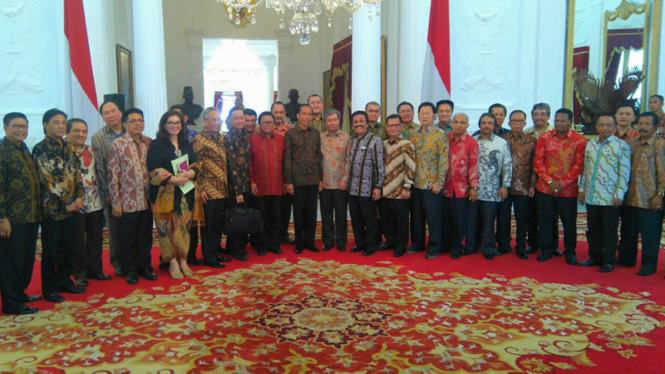 Wakil Ketua MPR dan Kadin Indonesia Sambangi Presiden RI