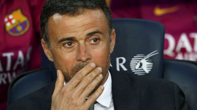 Pelatih Barcelona, Luis Enrique.