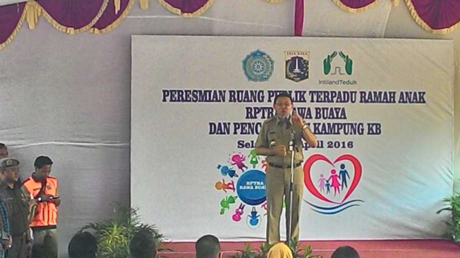 Gubernur DKI Basuki T Purnama resmikan RPTRA Rawa Buaya, Jakarta Barat