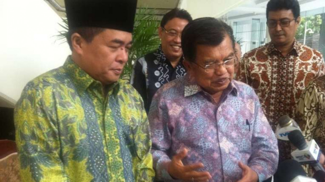 Ketua DPR Ade Komarudin dan Wakil Presiden Jusuf Kalla.