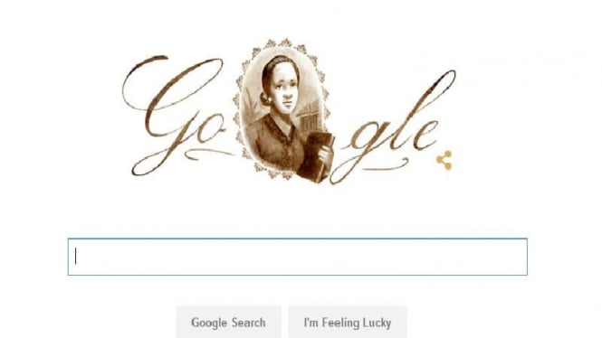 Doodle Kartini di halaman Google