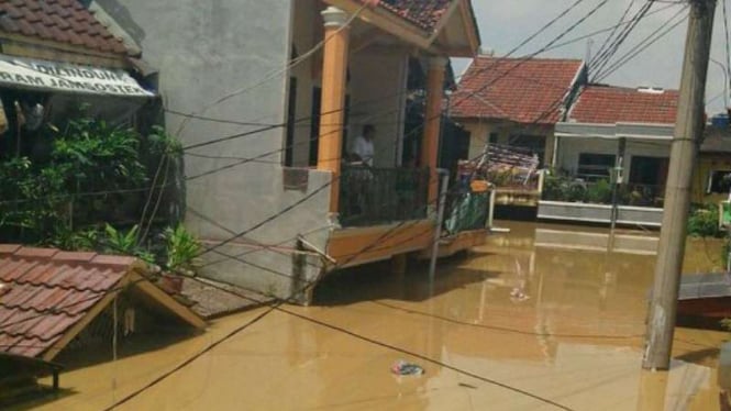 Banjir di Perumahan Pondok Gede Permai