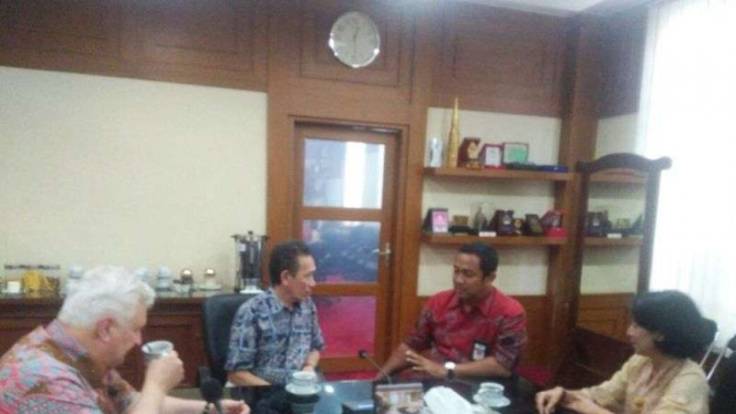 Wali Kota Semarang Hendrar Prihadi bersama Wakil Wali Kota Assen Belanda, Roy Kr