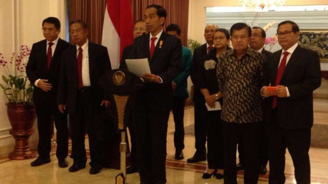 Konferensi pers Presiden Jokowi 