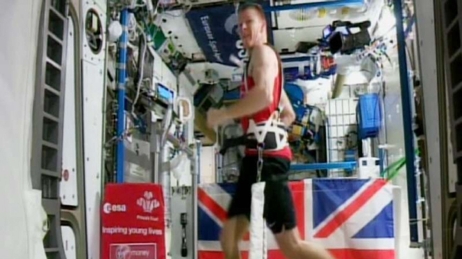Astronaut Inggris, Tim Peake lari maraton di antariksa