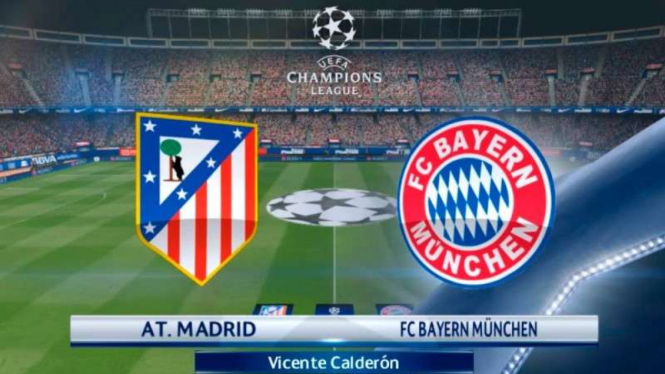 Leg I Semifinal UEFA Champions League 2015/2016, Atletico vs Bayern Munich