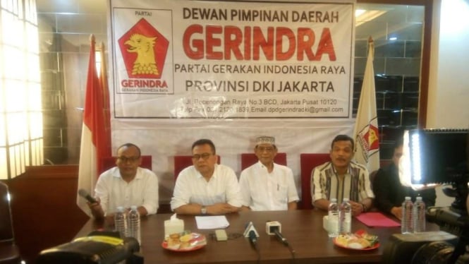 Pengumuman penjaringan bakal cagub dari Partai Gerindra 