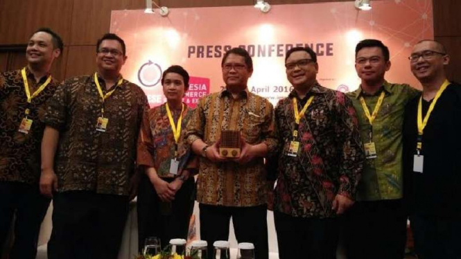 Menteri Komunikasi dan Informatika, Rudiantara dalam acara e-commerce