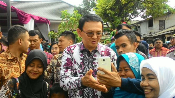 Calon Gubernur petahana DKI Jakarta, Basuki Tjahaja Purnama.