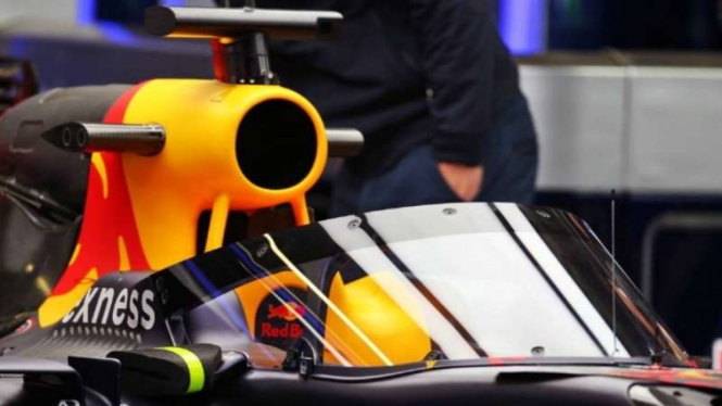 Pelindung kokpit di mobil F1 Red Bull