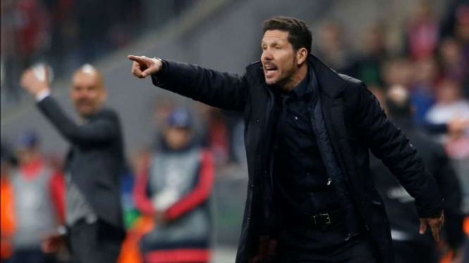 Pelatih Atletico Madrid, Diego Simeone.