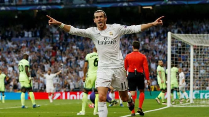 Gelandang Real Madrid, Gareth Bale.