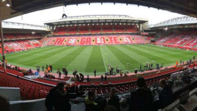 Stadion Anfield milik Liverpool