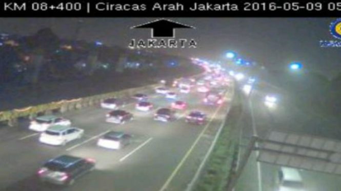 Kondisi kamecatan di tol arah Jakarta