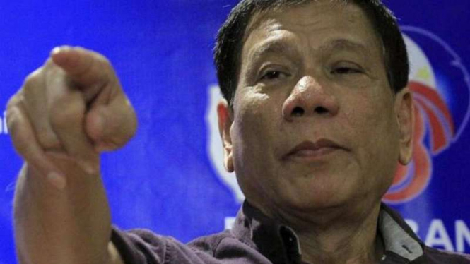 Rodrigo Roa Duterte, mantan Wali kota Davao yang kini menjadi Presiden Filipina.