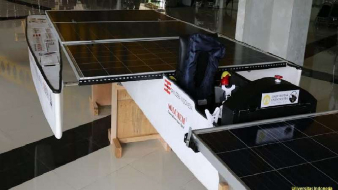Kapal tenaga matahari karya mahasiswa UI