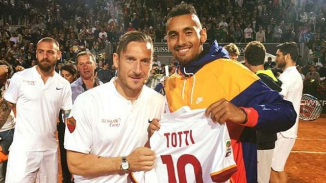 Francesco Totti dan Nick Kyrgios