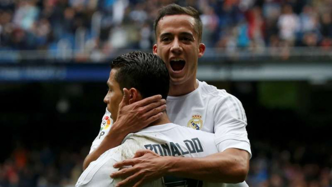 Pemain Real Madrid, Lucas Vazquez dan Cristiano Ronaldo